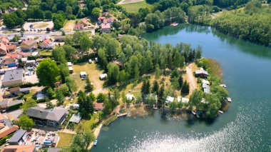 Güzel tarihi manzaranın manzarası. Seyahat kavramı, Polonya 'da agw