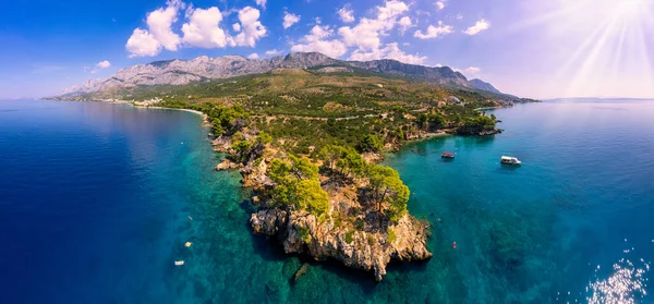 Croacia Vista Desde Paseo Marítimo Hasta Mar Adriático Cerca Del — Foto de Stock