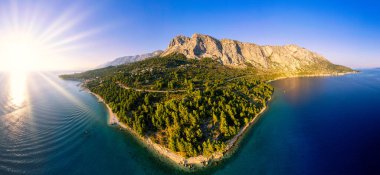 Gün batımında liman manzarası, Dalmaçya, Hırvatistan