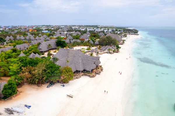 Nungwi Beach, Zanzibar - Tanzania Nungwi Beach features various resorts on the coast of the Indian ocean.
