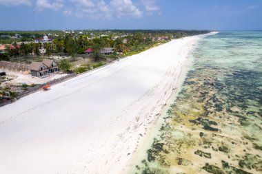 Aerial Shot on Zanzibar Kiwengwa Tanzania.