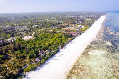 Zanzibar is a real oasis for holidays, and the beach looks like paradise thanks to sunny days and palm trees.