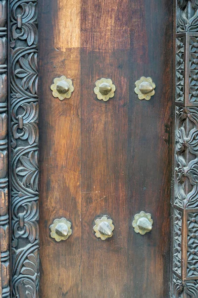 Take Closer Look Wooden Masterpieces Stone Town Doors Zanzibar Doors — Stockfoto