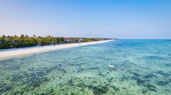 Des Vacances Sur Les Plages Zanzibar Offrent Mélange Parfait Aventure — Photo