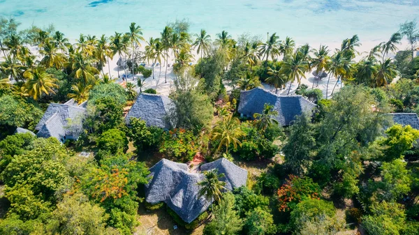 Aerial Photo Kiwengwa Beach Zanzibar Showcases Stunning Natural Beauty Island — Zdjęcie stockowe