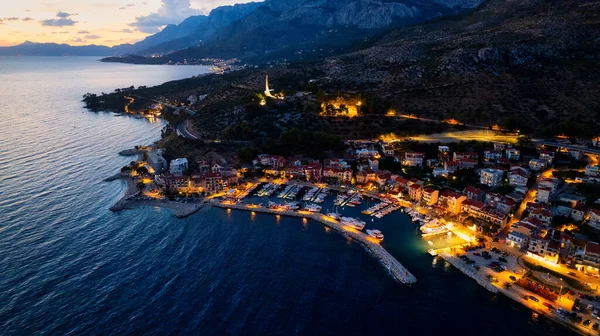 Take Breathtaking View Croatia Ports Marinas Showcasing Luxurious Yachts Stunning — Stock Fotó