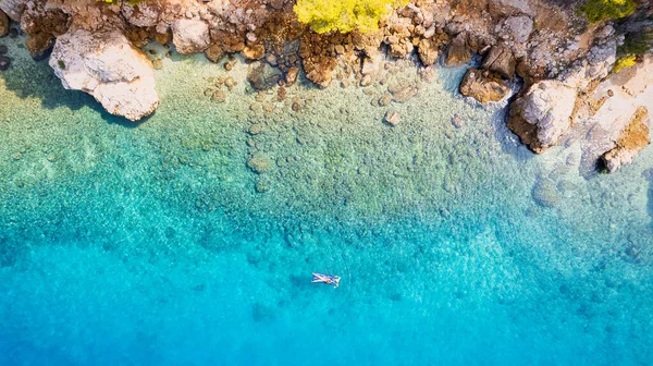 Take Breathtaking Aerial View Makarska Riviera Croatia Revealing Picturesque Rocky — стокове фото