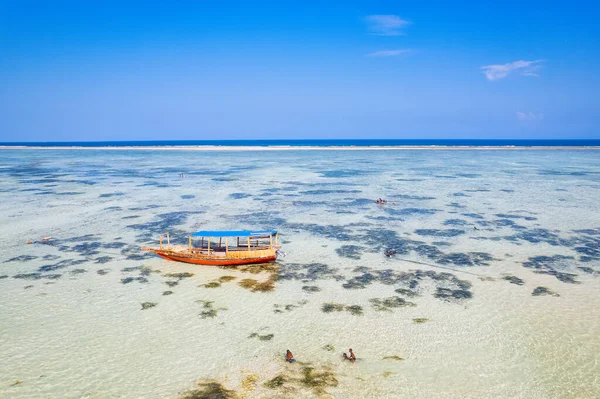 Wioska Kiwengwa Zanzibarze Tanzania Widziana Góry — Zdjęcie stockowe