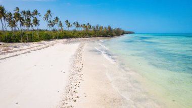 Zanzibar plaj yazları serinletici deniz esintisi sıcağa karşı hoş bir dinlenmedir..