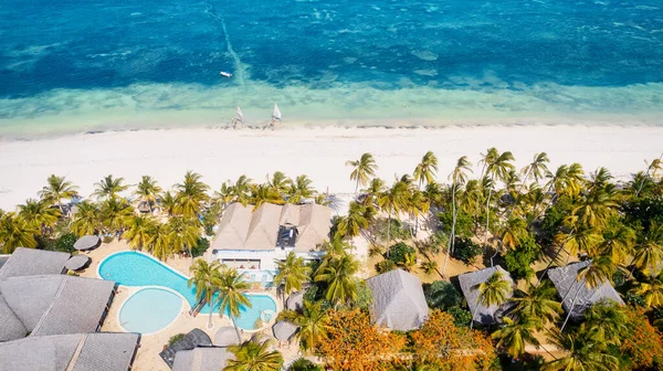 Praias Areia Branca Zanzibar São Local Ideal Para Passar Verões — Fotografia de Stock