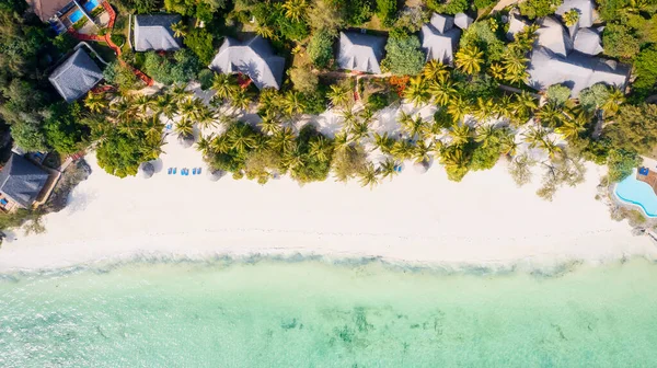 Concedetevi Bellezza Della Spiaggia Zanzibar Con Sue Acque Turchesi Sue — Foto Stock