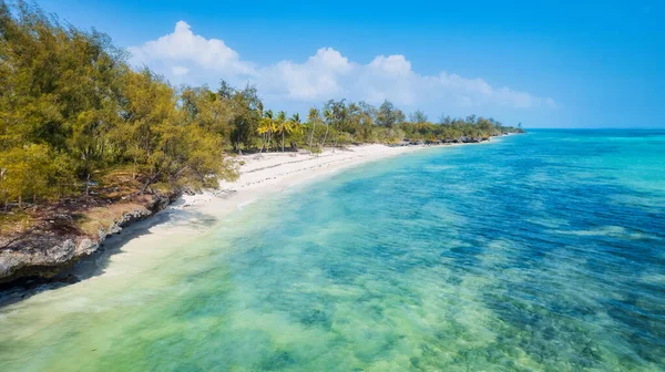 Erleben Sie Die Ruhe Und Schönheit Des Sansibar Beach Kristallklares — Stockfoto