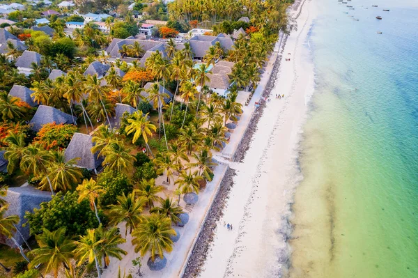 Com Sua Beleza Tirar Fôlego Zanzibar Beach Destino Perfeito Para — Fotografia de Stock