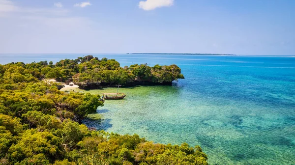Its Breathtaking Beauty Zanzibar Beach Perfect Destination Those Seeking Escape — Stock Photo, Image