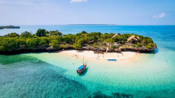 Stunning Beauty Zanzibar Beach Has Made Popular Destination Artists Photographers — Stock Photo, Image
