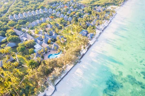 Lenyűgöző Szépségű Zanzibar Beach Tette Népszerű Úti Cél Művészek Fotósok — Stock Fotó