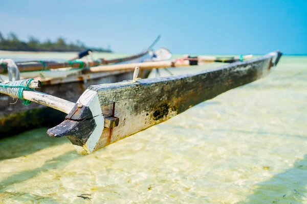 Ένα Ξύλινο Αλιευτικό Σκάφος Ένα Παραδοσιακό Σχέδιο Που Βρίσκεται Συνήθως — Φωτογραφία Αρχείου