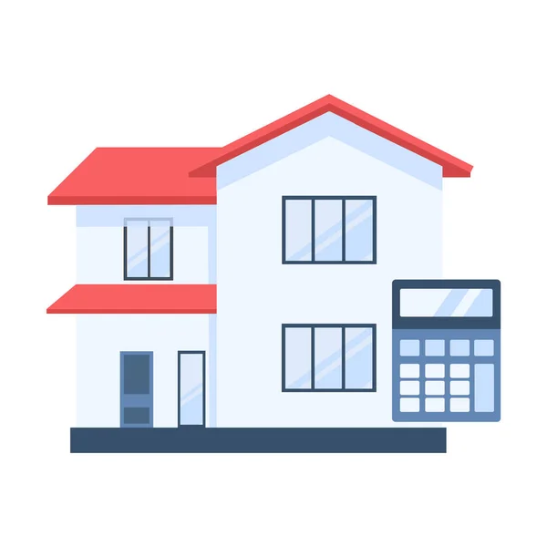 House Vector Icon Flat Style Isolated White Background — Image vectorielle