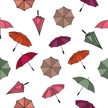 Şemsiyeli kusursuz desen