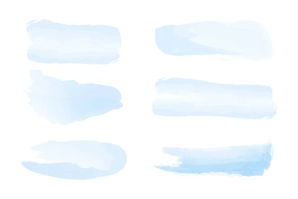 Aquarell Hintergrund Der Blauen Farbe — Stockvektor