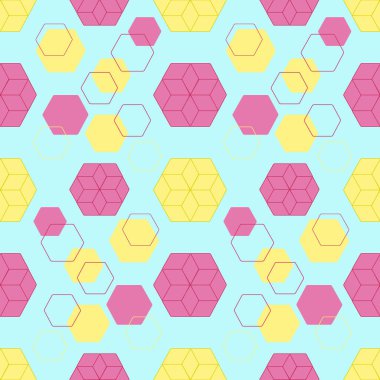 Bal peteği şeklinde soyutlanmış kusursuz bir desen.