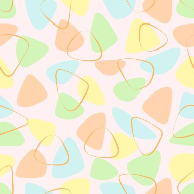 Güzel modaya uygun organik şekiller kusursuz tekrarlayan desenler