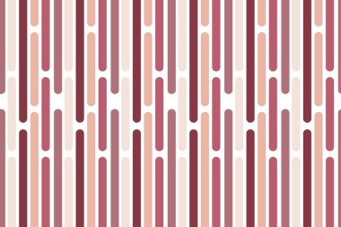 Kırmızı ve pembenin çeşitli tonlarında dinamik dikey çizgiler içeren modern soyut desen açık arkaplanda