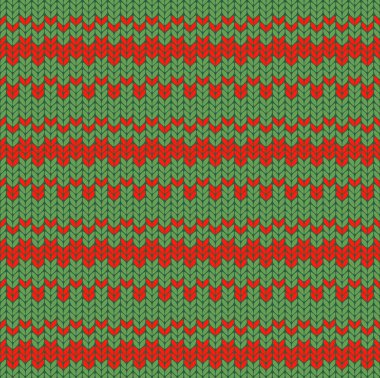 Kusursuz kırmızı ve yeşil örgülü desenli, şablon dikişli, şenlikli tasarımlar için mükemmel, kışlık kıyafet, ya da rahat Noel temalı arka planlar..