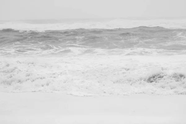 Vodní Vlna Při Bouři Katastrofa Monochromatické Krajiny Fotografie Krásná Příroda — Stock fotografie