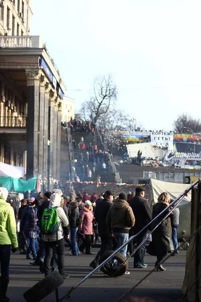 Rivoluzione Ucraina Sulla Maidan Nel 2014 — Foto Stock