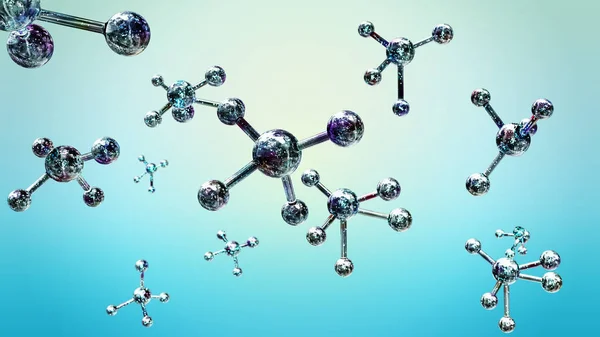 Molécula Suero Átomo Crema Líquida Sérica Colágeno Crystal Clear Premium — Foto de Stock