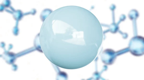 Molécula Suero Átomo Crema Líquida Sérica Colágeno Crystal Clear Premium —  Fotos de Stock