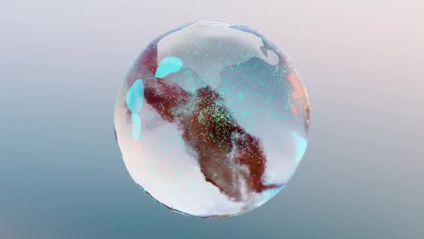 Burbuja Líquida Gotas Agua Esencia Cosmética Burbuja Suero Colágeno Cuidado — Vídeos de Stock