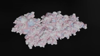 3d üretilmiş Gastrik inhibitör polipeptit (GIP, glikoz bağımlısı insülin peptit) endokrin protein hormonu, alfa kanal