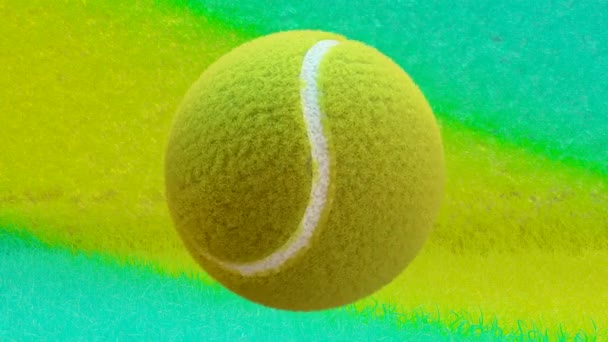 Tennis Ball Abstract Background Alpha Channel Loop Animation Render — Vídeos de Stock