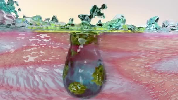 Шкіряний Шар Очищення Води Піни Очищення Крему Шкірного Шару Лосьйону — стокове відео