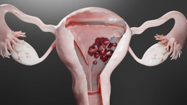 Üreme sistemi, kanser hücreleri, yumurtalık kistleri, rahim ağzı kanseri, büyüyen hücreler, jinekolojik hastalıklar, metastaz kanseri, ikileşme, üç boyutlu işleme