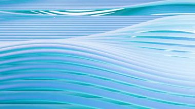 renkli dinamik kıvrımlı mavi çizgiler, soyut düz dalgalı kablolar, döngü animasyonu, Premium lüks tasarım, geometrik teknoloji, kurdele bükme ve el sallama, gradyan fon, 3D canlandırma