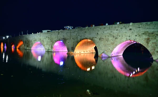 stock image Historical Stone Bridge - Adana / TURKEY