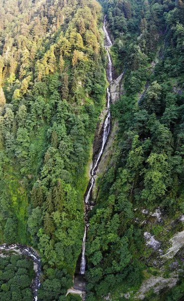 Расположенный Ризе Турция Булутский Водопад Является Одним Самых Посещаемых Мест — стоковое фото