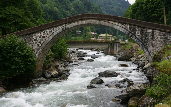 Broen Lokalisert Rize Tyrkia Ble Bygget 1700 Tallet – stockfoto