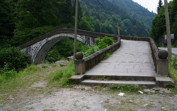 Situé Rize Turquie Pont Château Historique Été Construit Xviiie Siècle — Photo