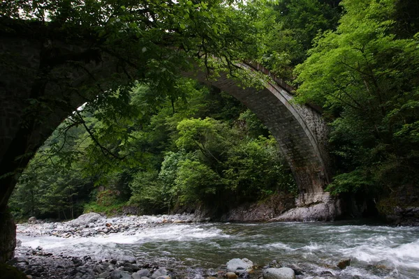 Historische Mikron Brücke Aufstieg Türkei — Stockfoto