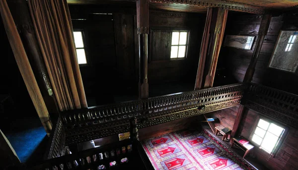 Historyczny Meczet Imirli Położony Rize Turcja Jest Wykonany Całości Drewna — Zdjęcie stockowe