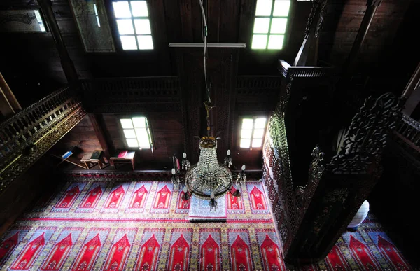 Histórica Mezquita Imirli Ubicada Rize Turquía Está Hecha Enteramente Madera —  Fotos de Stock