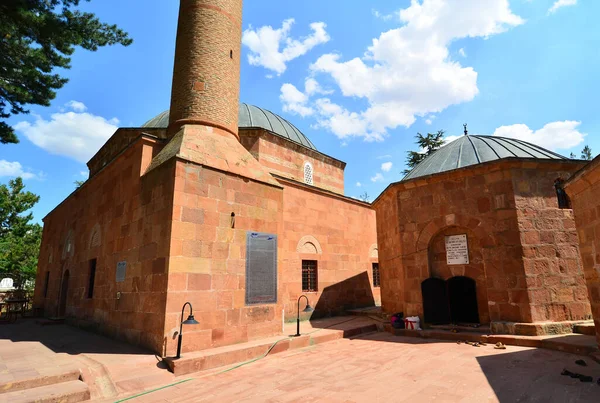 Historiska Hasan Dede Moskén Och Graven Kirikkale Turkey — Stockfoto