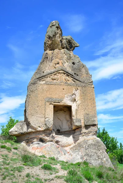 Tarihsel Aslankaya Tapınağı Afyonkarahisar Turkey — Stok fotoğraf