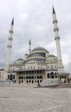 Kocatepe Mosque in Ankara, Turkey was built in the 20th century. It is one of the most important mosques of the recent period.