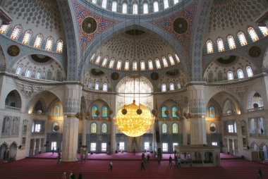 Kocatepe Mosque in Ankara, Turkey was built in the 20th century. It is one of the most important mosques of the recent period.