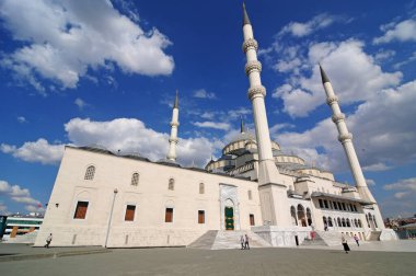 Kocatepe Mosque in Ankara, Turkey was built in the 20th century. It is one of the most important mosques of the recent period.